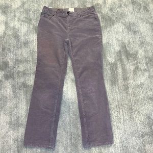 light purple curderoy pants! size 4; st. john’s bay straight leg low rise!